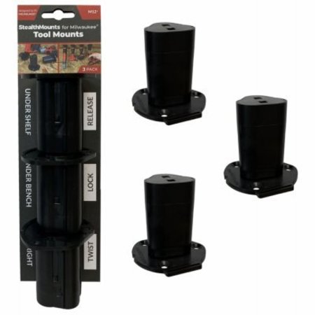 METALMARK INDUSTRIAL 3PK MW12 BLK Tool Mount TM-MW12-BLK-3